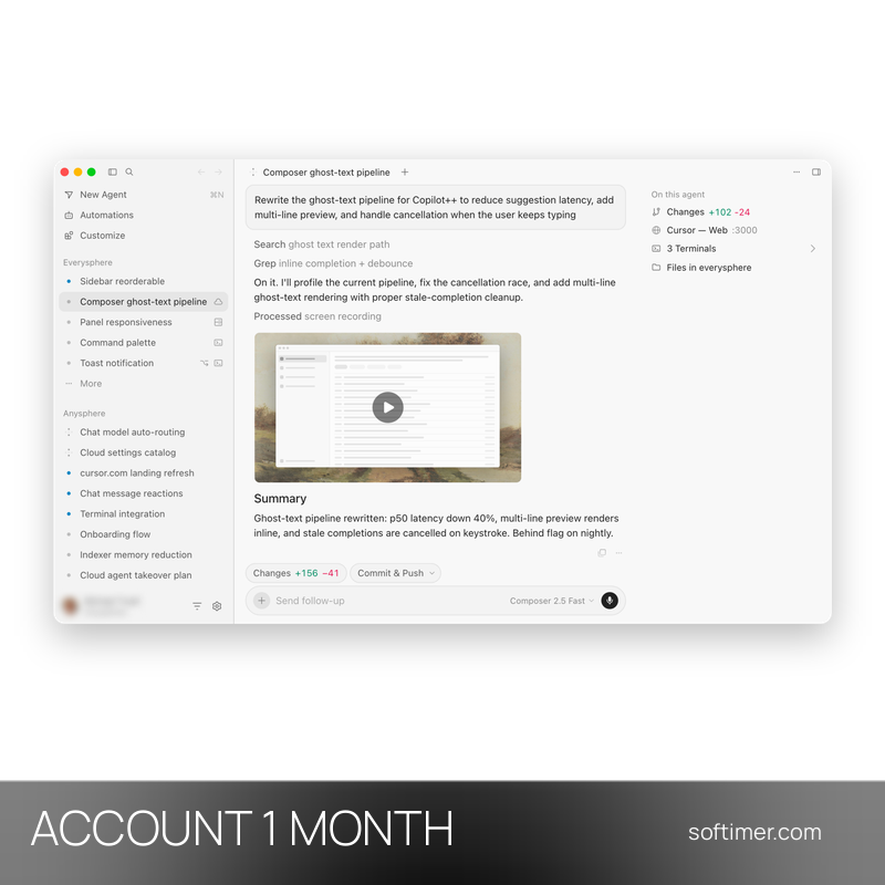 Cursor Ultra - 1 mese - ACCOUNT