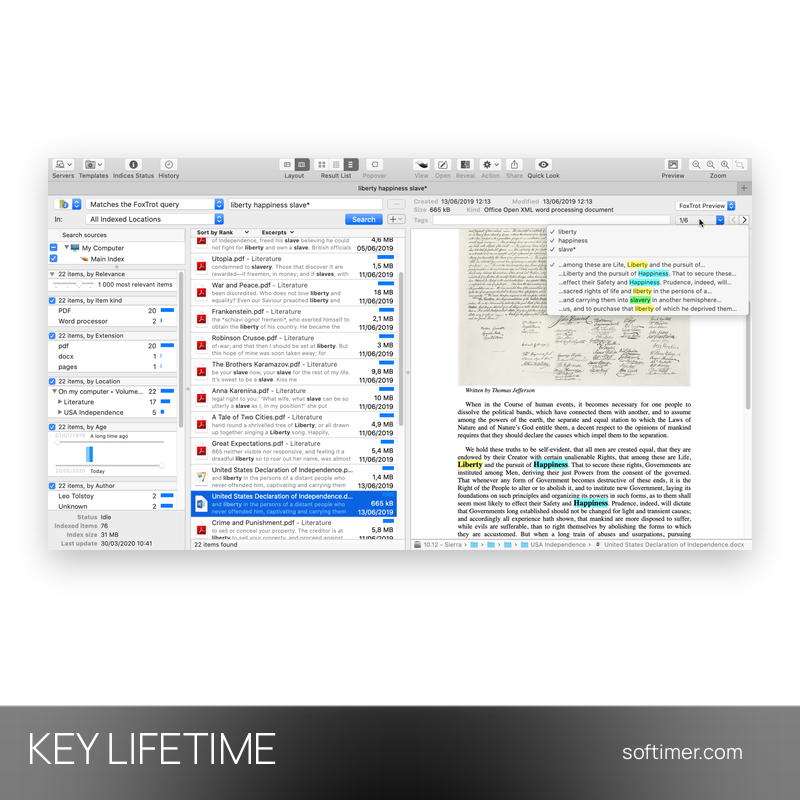 FoxTrot Search Pro - Лицензионный ключ - Бессрочно - Mac