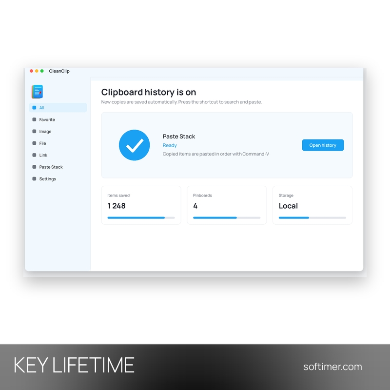 CleanClip - Lizenzschlüssel - Lifetime - Mac
