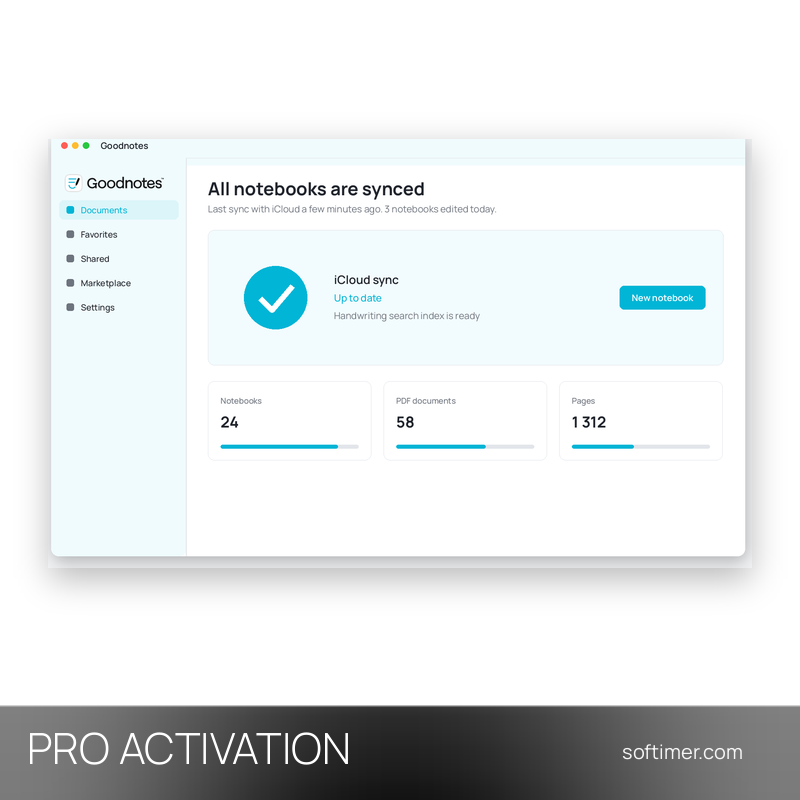Goodnotes Pro - 1 Year ACTIVATION on your account - iOS / Android / Web