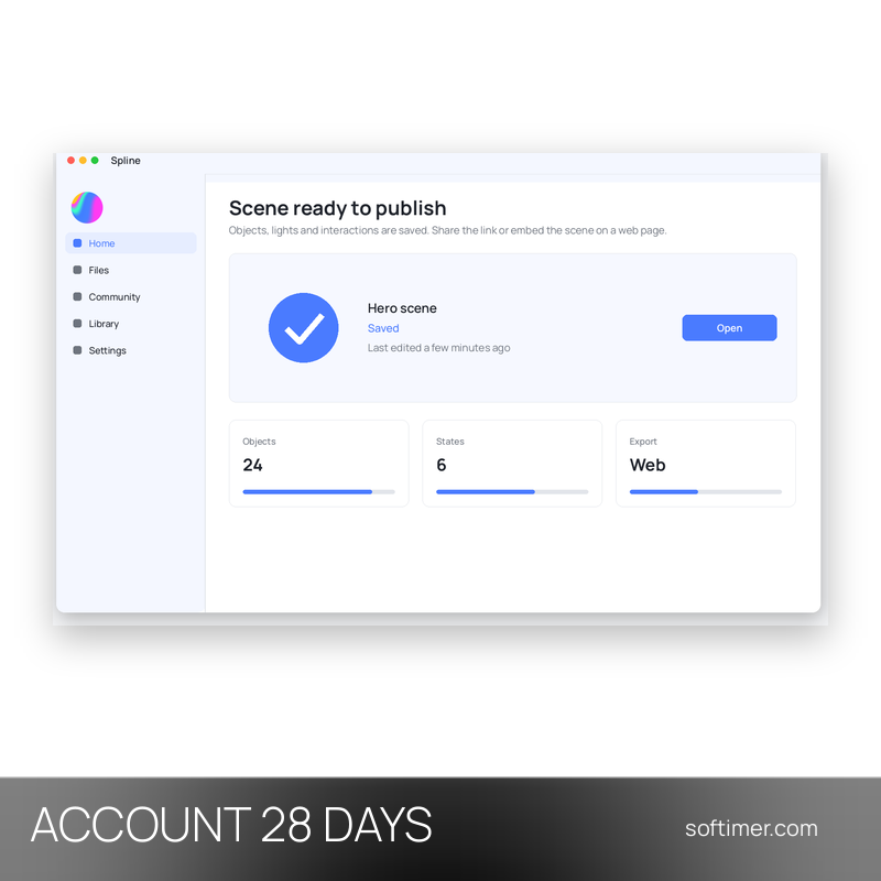 Spline Hobby - 28 jours - ACCOUNT