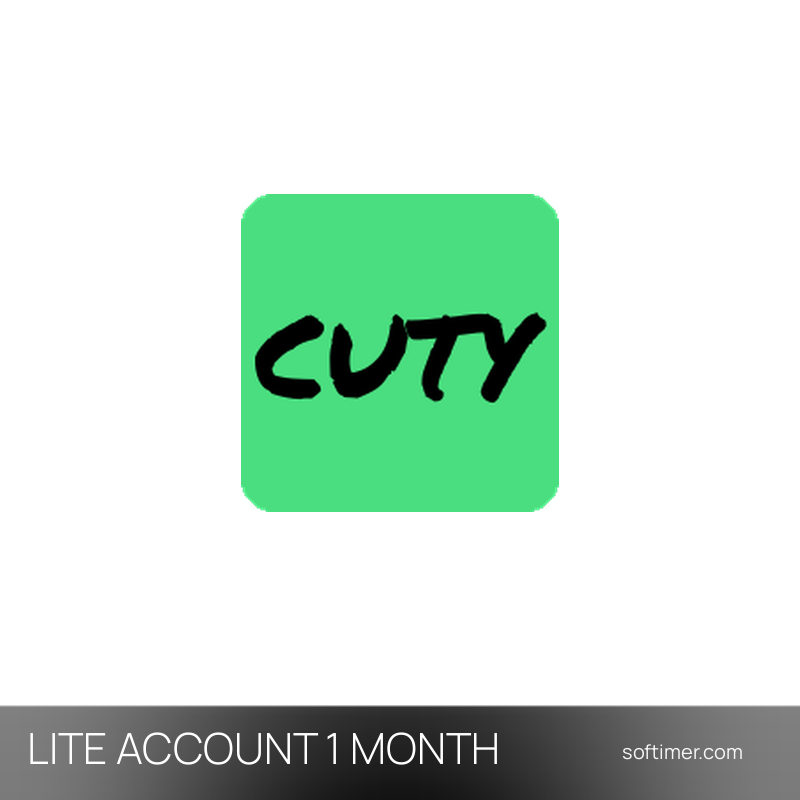 Cuty AI Lite 300 crediti 300 credits - 1 mese - ACCOUNT