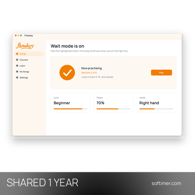 Flowkey Premium - 1 год - Общий ACCOUNT