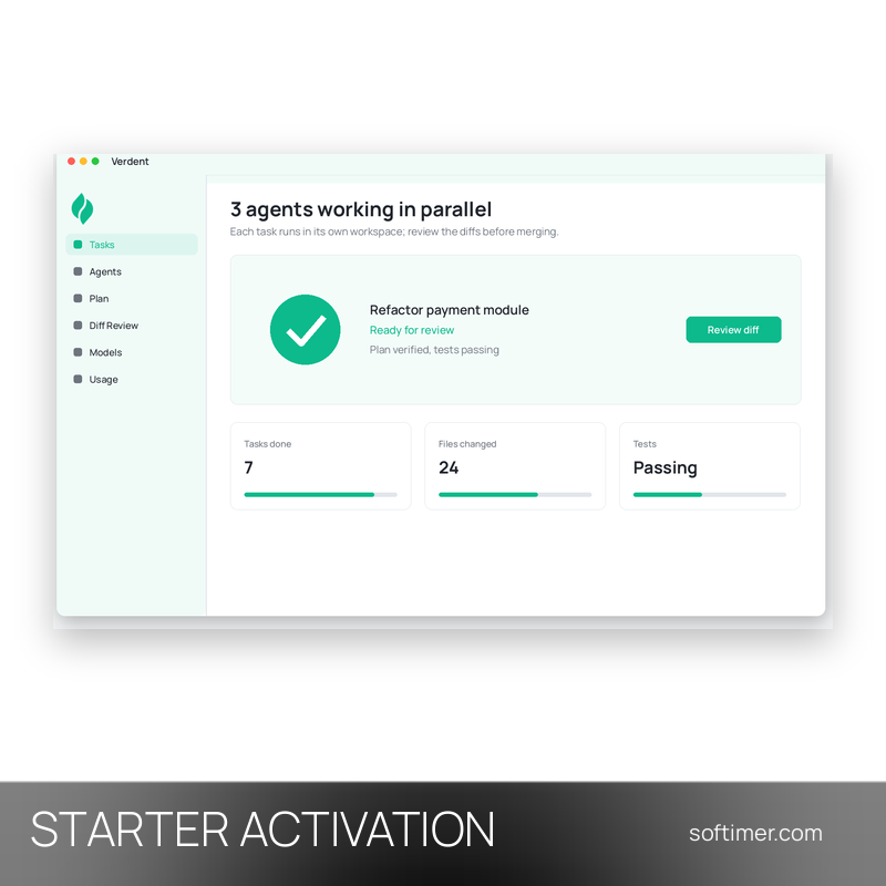 Verdent AI Starter - АКТИВАЦИЯ на вашем аккаунте на 1 месяц - Windows / Mac / Linux