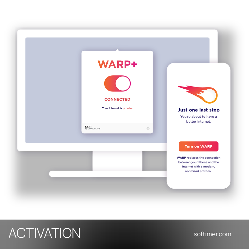 Cloudflare WARP+ - AKTIVIERUNG auf Ihrem Konto 1 Jahr / 5 Geräte - Android / iOS / Mac / Windows