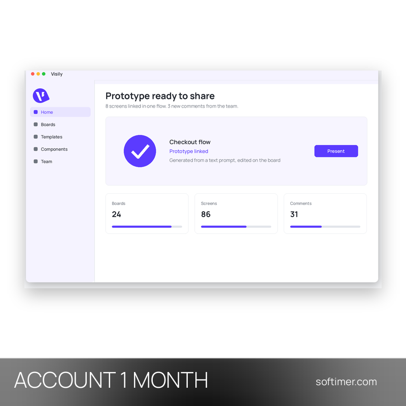 Visily Business - 1 Monat - ACCOUNT