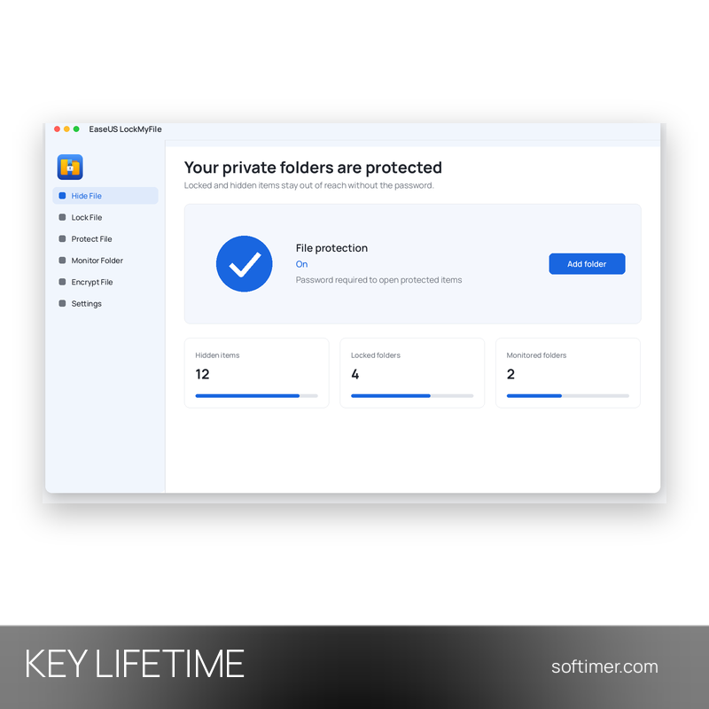 EaseUS LockMyFile - CLÉ de licence - À vie - Windows