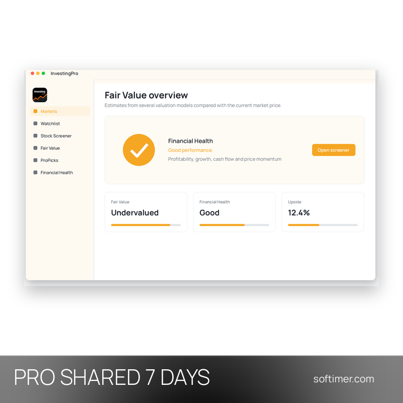 Investing.com Pro - 7 Days - Shared ACCOUNT