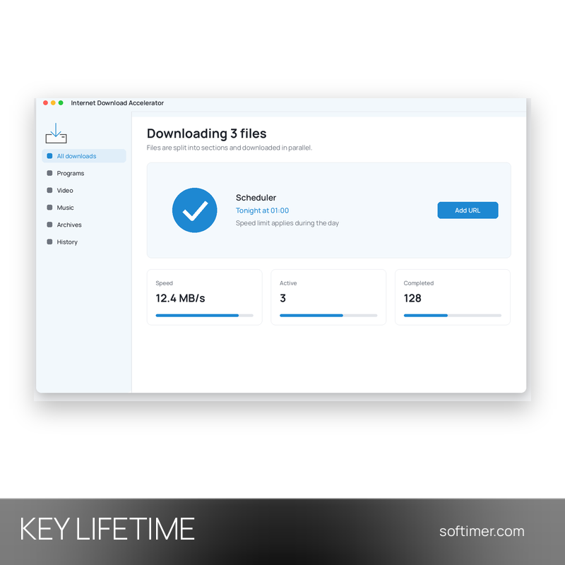 Internet Download Accelerator PRO - Lizenzschlüssel - Lifetime - Windows
