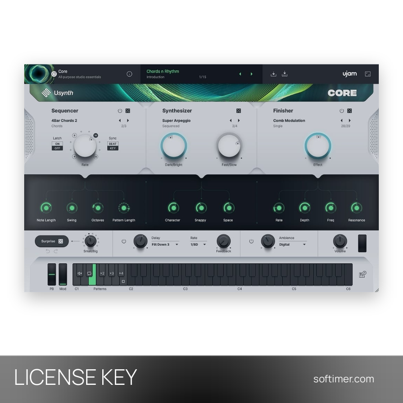UJAM Usynth CORE - CHIAVE di licenza - Mac / Windows