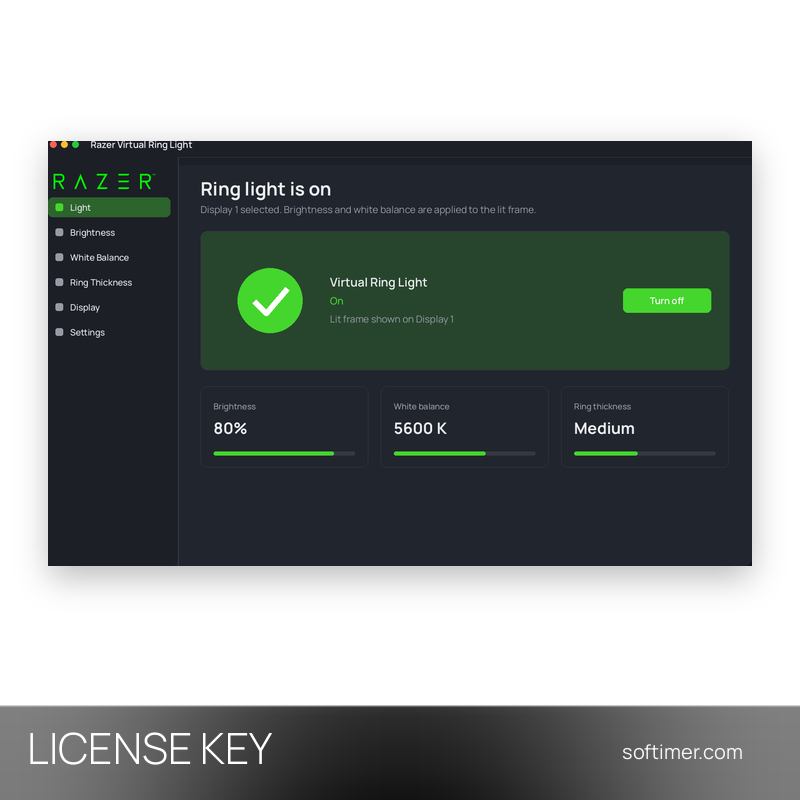 Razer Virtual Ring Light - License KEY - Windows