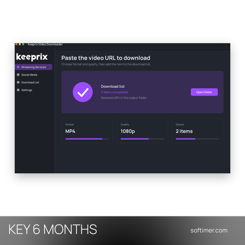 Keeprix Video Downloader All-In-One - CHIAVE di licenza 6 mesi - Mac / Windows