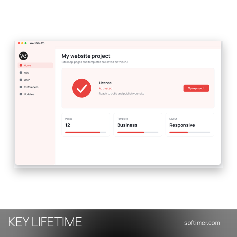 WebSite X5 Go - Lifetime License KEY - Windows