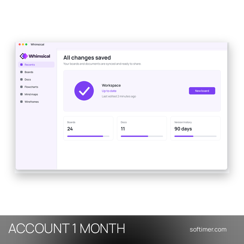 Whimsical Pro - 1 Month - ACCOUNT