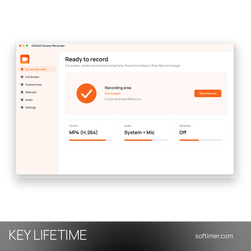GiliSoft Screen Recorder 2026 - Lizenzschlüssel - Lifetime - Windows