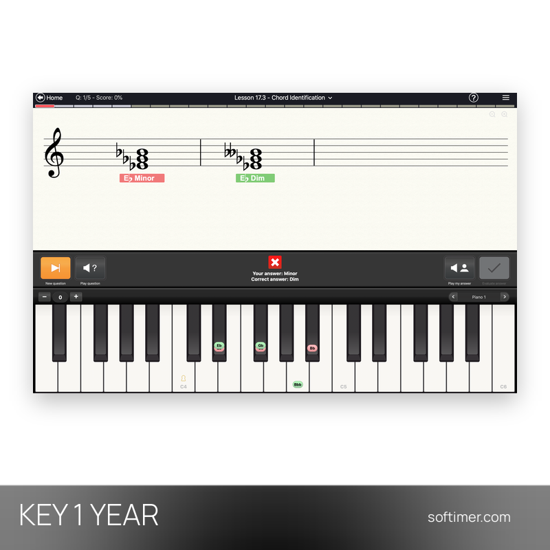 EarMaster Pro - CHIAVE di licenza 1 anno - Mac / Windows