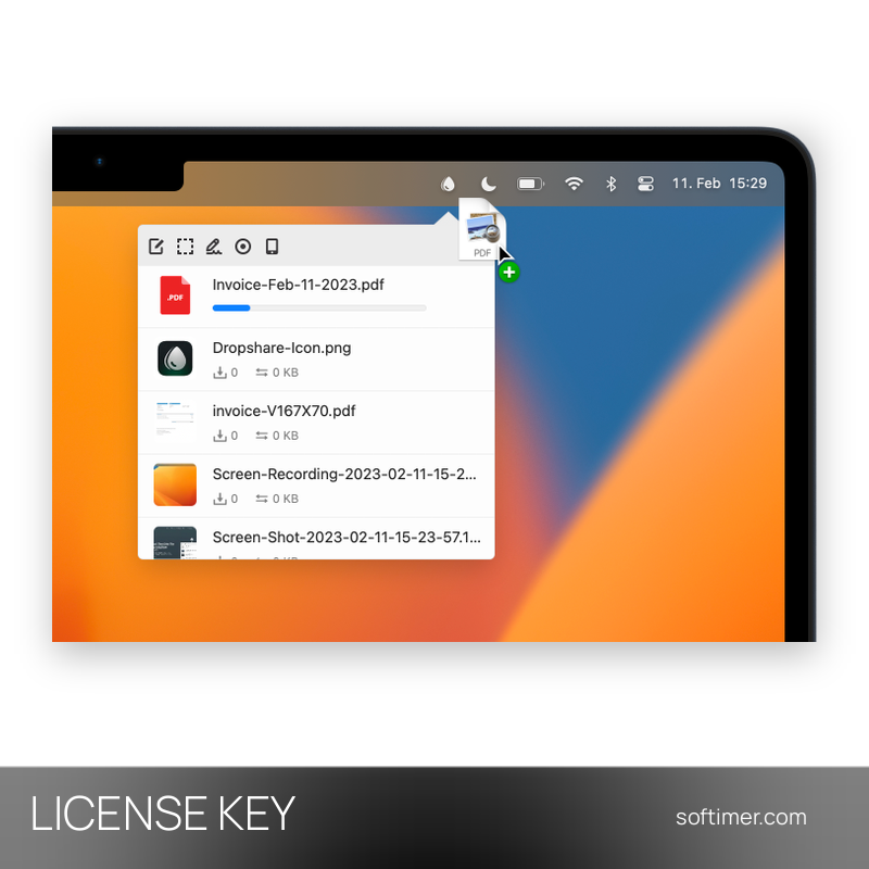 Dropshare 5 - CLÉ de licence / 3 Mac - Mac
