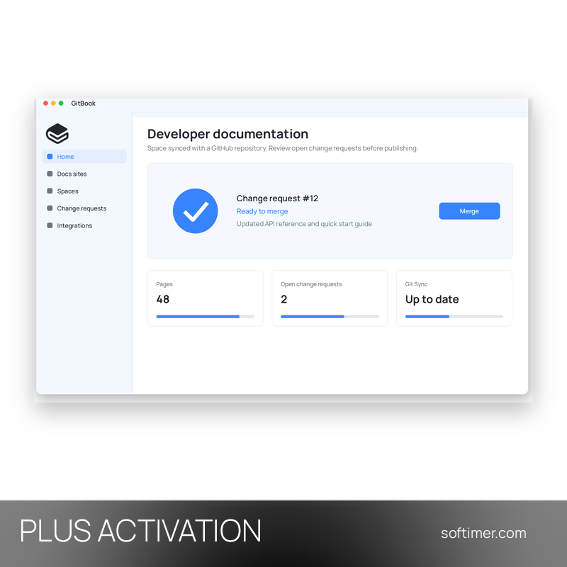 GitBook Plus - ATTIVAZIONE sul tuo account 1 mese - Web