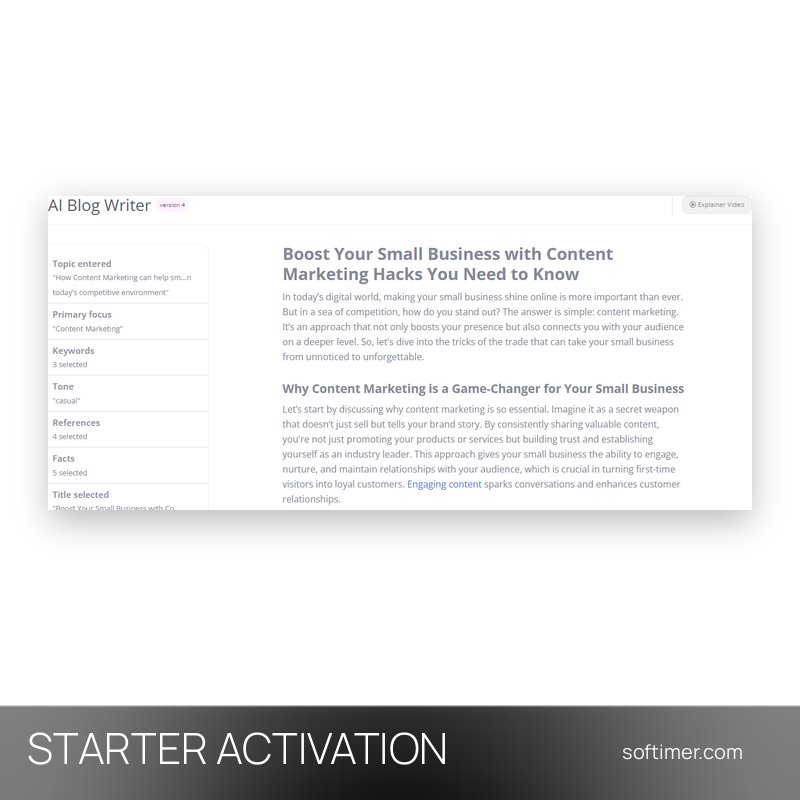 ContentBot Starter - АКТИВАЦИЯ на вашем аккаунте на 1 год - Web