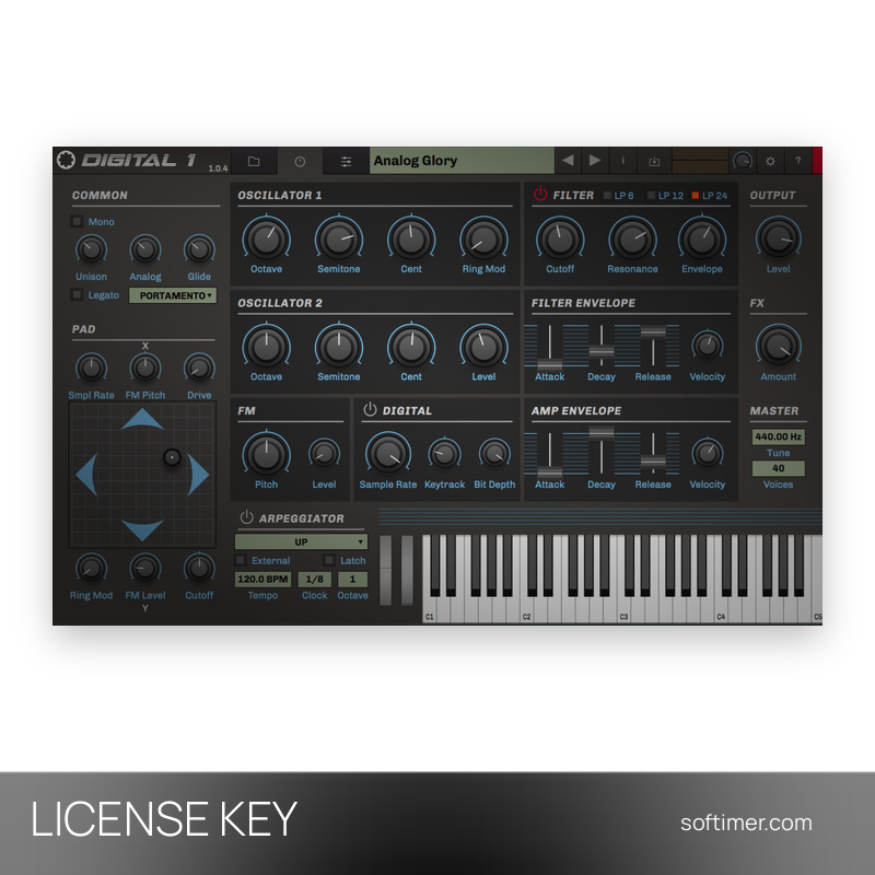 Tracktion RetroMod Digital 1 - License KEY - Mac / Windows