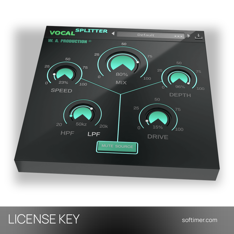 W.A. Production Vocal Splitter - CLÉ de licence - Windows / Mac