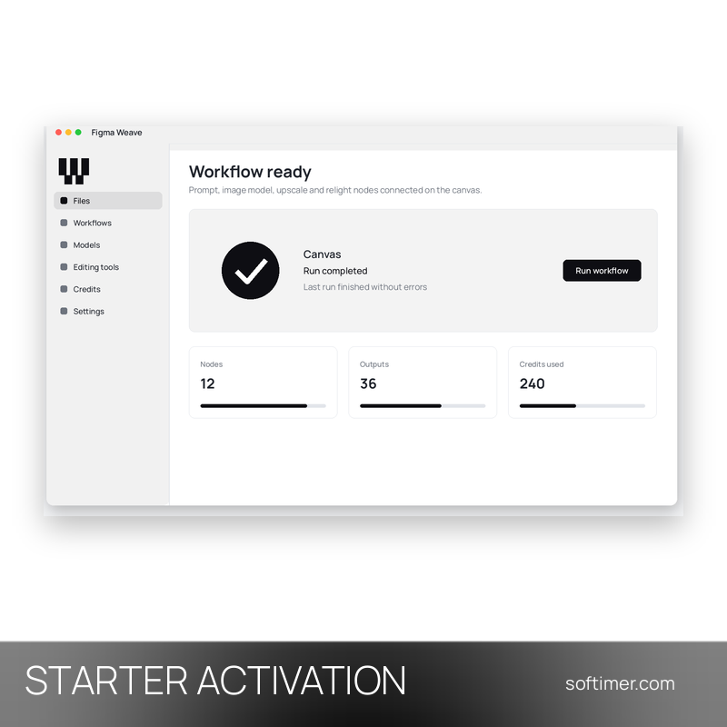 Figma Weave Starter - AKTIVIERUNG auf Ihrem Konto 1 Monat - Web