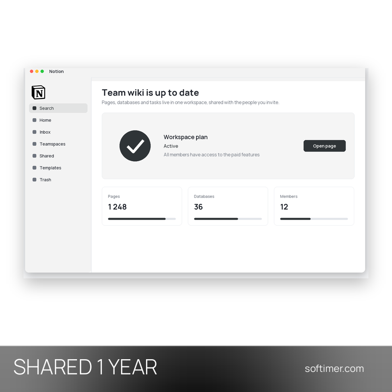 Notion Business - 1 год - Общий ACCOUNT