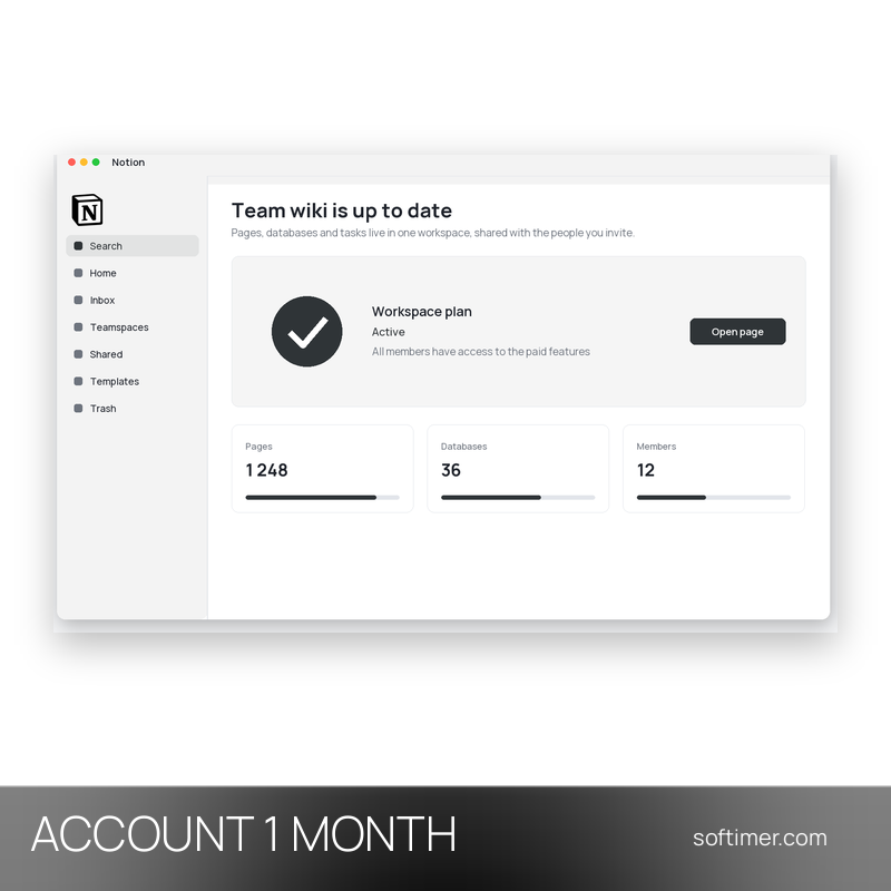 Notion Business - 1 Month - ACCOUNT