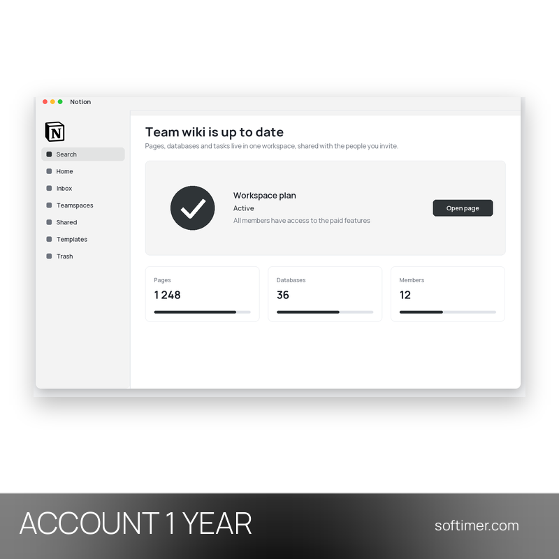 Notion Plus - 1 Year - ACCOUNT