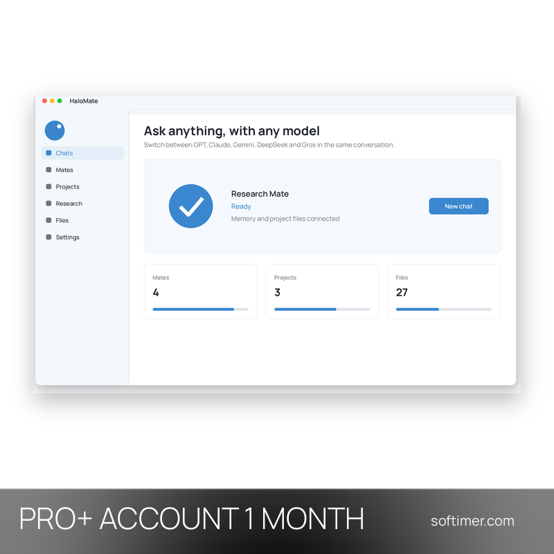 HaloMate Pro+ - 1 mese - ACCOUNT
