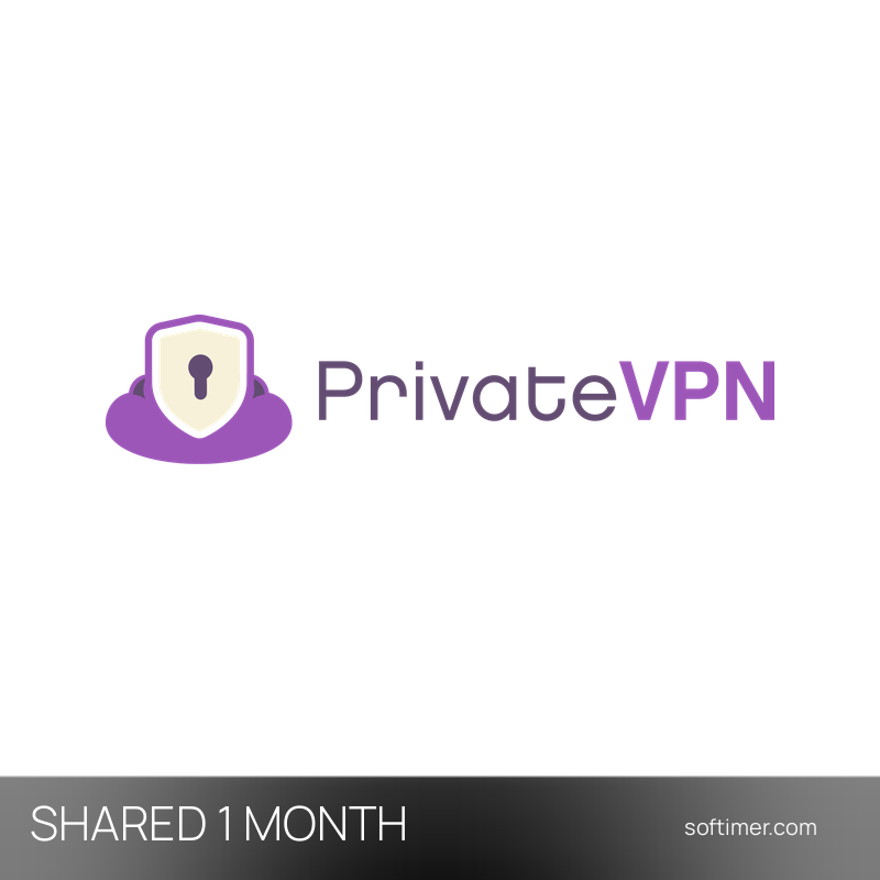 PrivateVPN - 1 mois - ACCOUNT partagé