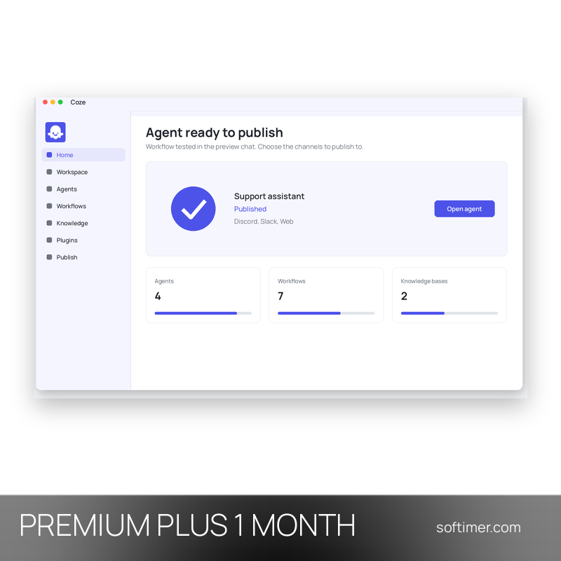 Coze Premium Plus - 1 Monat - ACCOUNT
