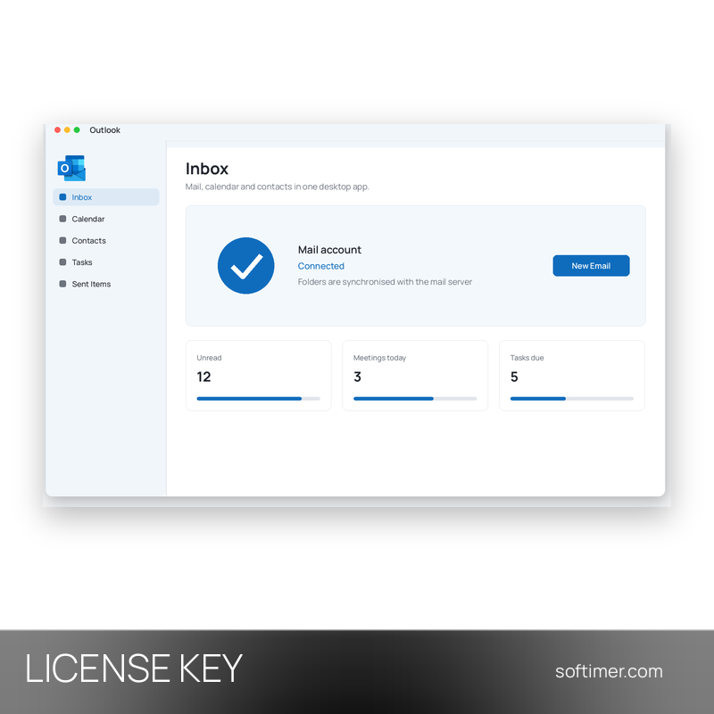 Microsoft Outlook 2016 - License KEY - Windows