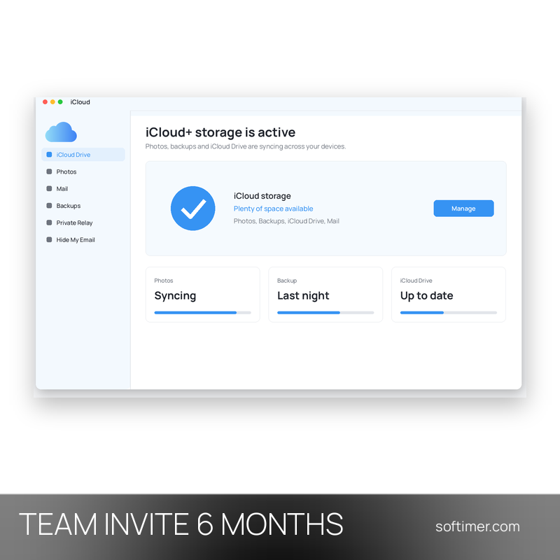 Apple iCloud+ 400 GB - INVITO NEL TEAM 6 mesi - iOS / Mac