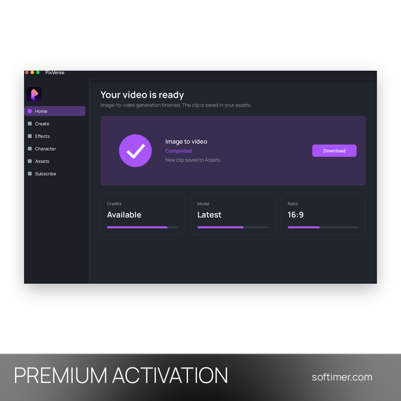 PixVerse Premium - АКТИВАЦИЯ на вашем аккаунте на 1 месяц - Web