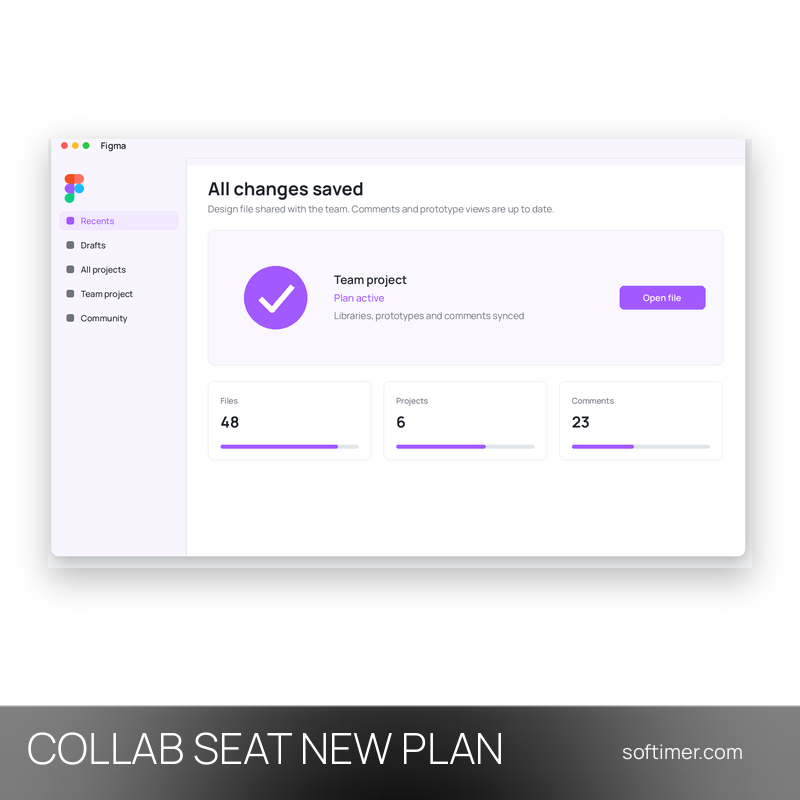 Figma Collab Seat - НОВЫЙ ТАРИФ на ваш e-mail на 1 месяц - Web