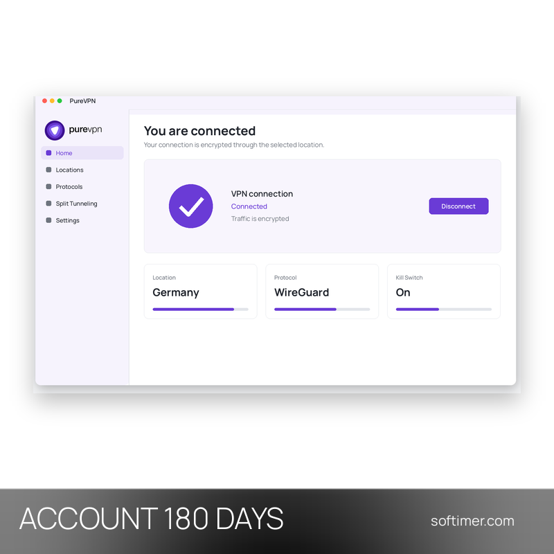 PureVPN Premium - 2 Devices / 180 Days - ACCOUNT