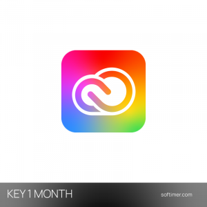 Adobe Creative Cloud - CLÉ de licence 1 mois - Mac / Windows