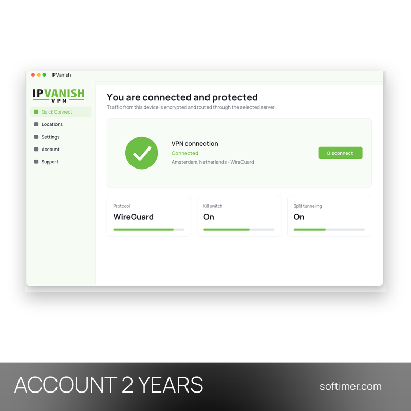 IPVanish Premium - 2 ans - ACCOUNT