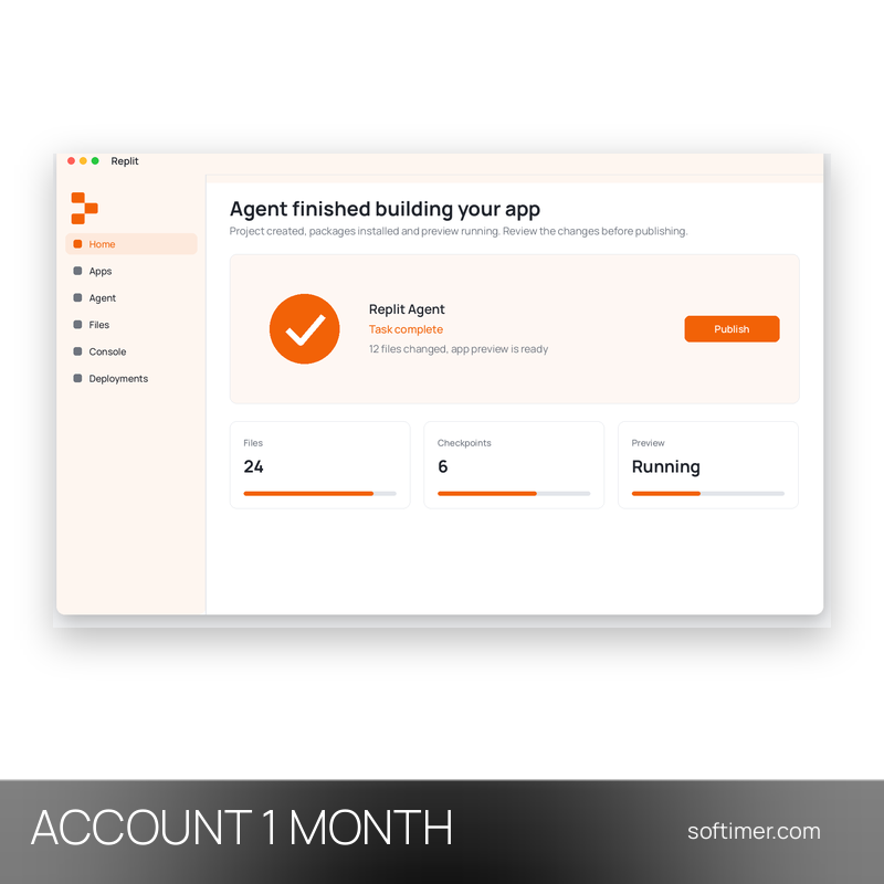Replit Pro $250 credits - 1 Month - ACCOUNT