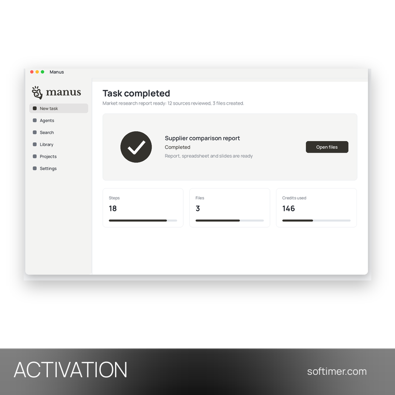 Manus AI Pro 12000 crediti - ATTIVAZIONE sul tuo account 1 mese - Web