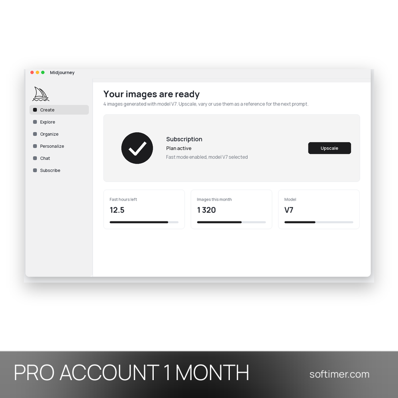 Midjourney Pro - 1 Month - ACCOUNT