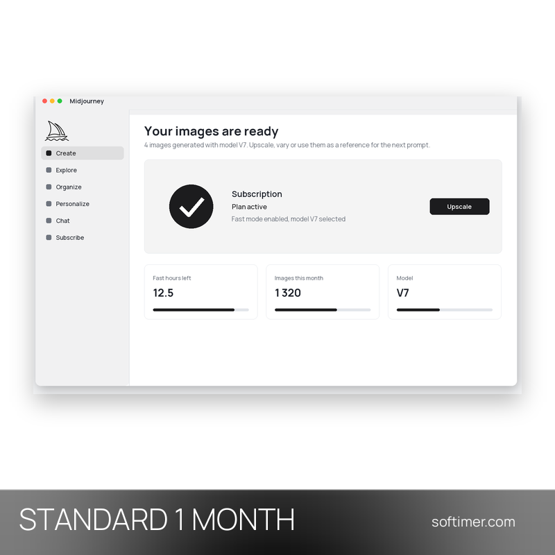 Midjourney Standard - 1 Monat - ACCOUNT