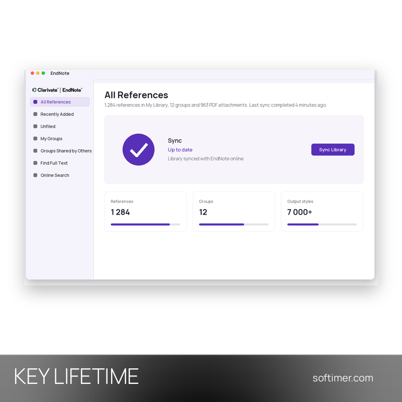 EndNote 20 - Lifetime License KEY - Windows
