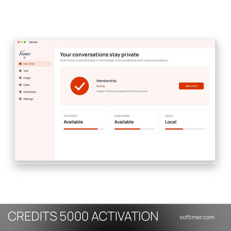 Venice AI Credits 5000 - АКТИВАЦИЯ на вашем аккаунте - Web / iOS / Android