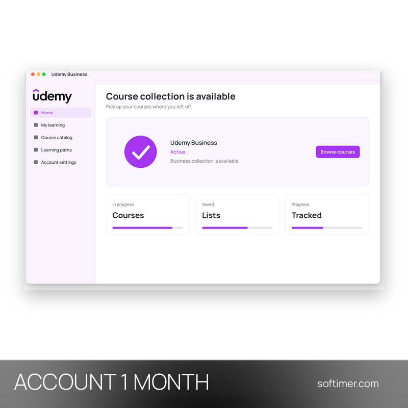 Udemy Business - 1 Monat - ACCOUNT